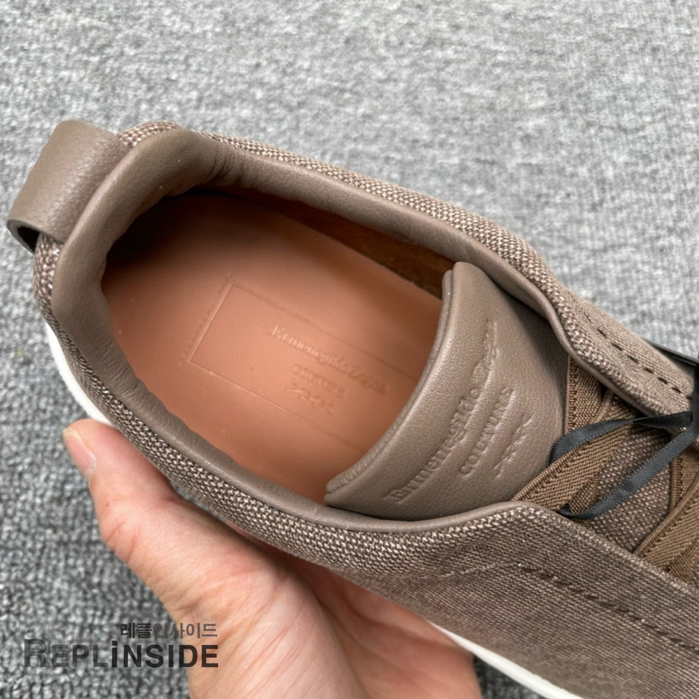 레플리카 명품 [ZEGNA] 제냐 트리플 스티치 스니커즈 남성용 - 밑창 실사