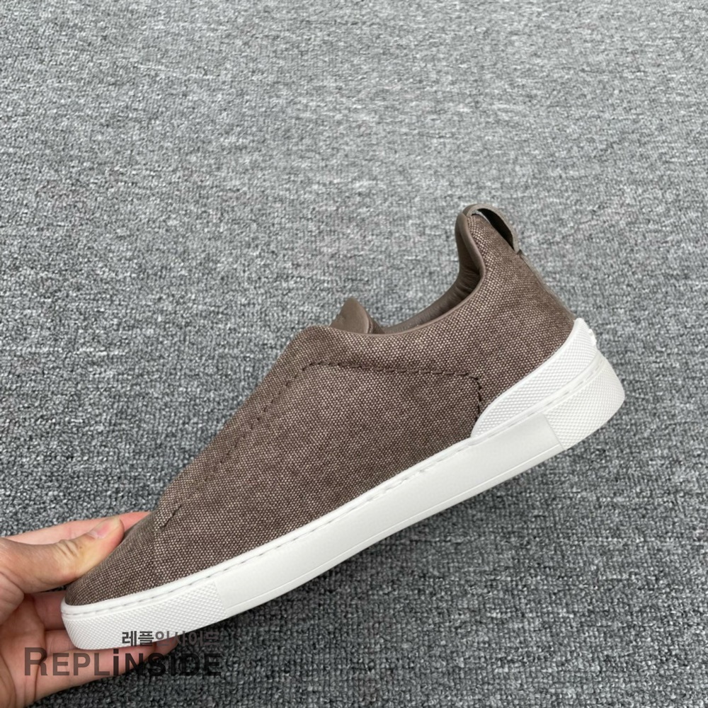 레플리카 명품 [ZEGNA] 제냐 트리플 스티치 스니커즈 남성용 - 박스 실사