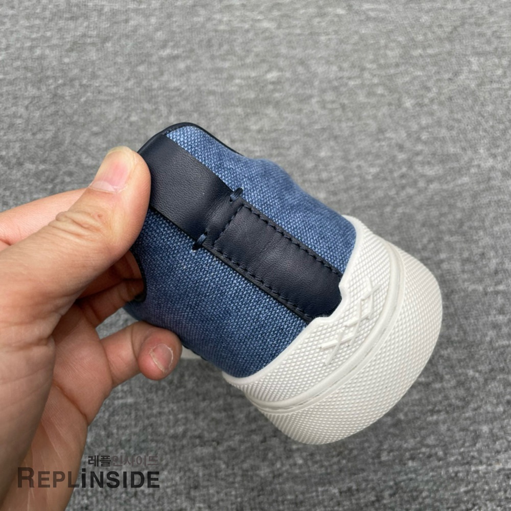 레플리카 명품 [ZEGNA] 제냐 트리플 스티치 스니커즈 남성용 - 택 실사