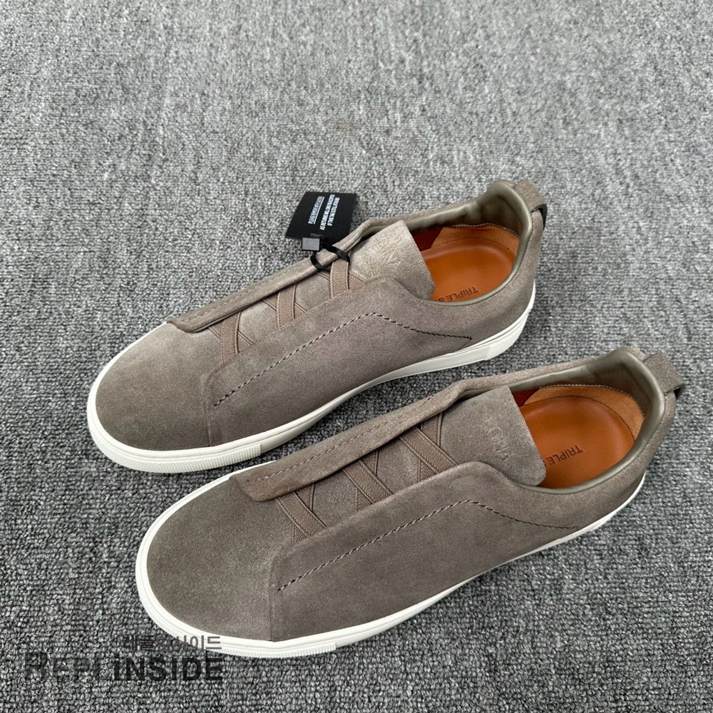 레플리카 명품 [ZEGNA] 제냐 트리플 스티치 스니커즈 남성용 - 옆면 실사