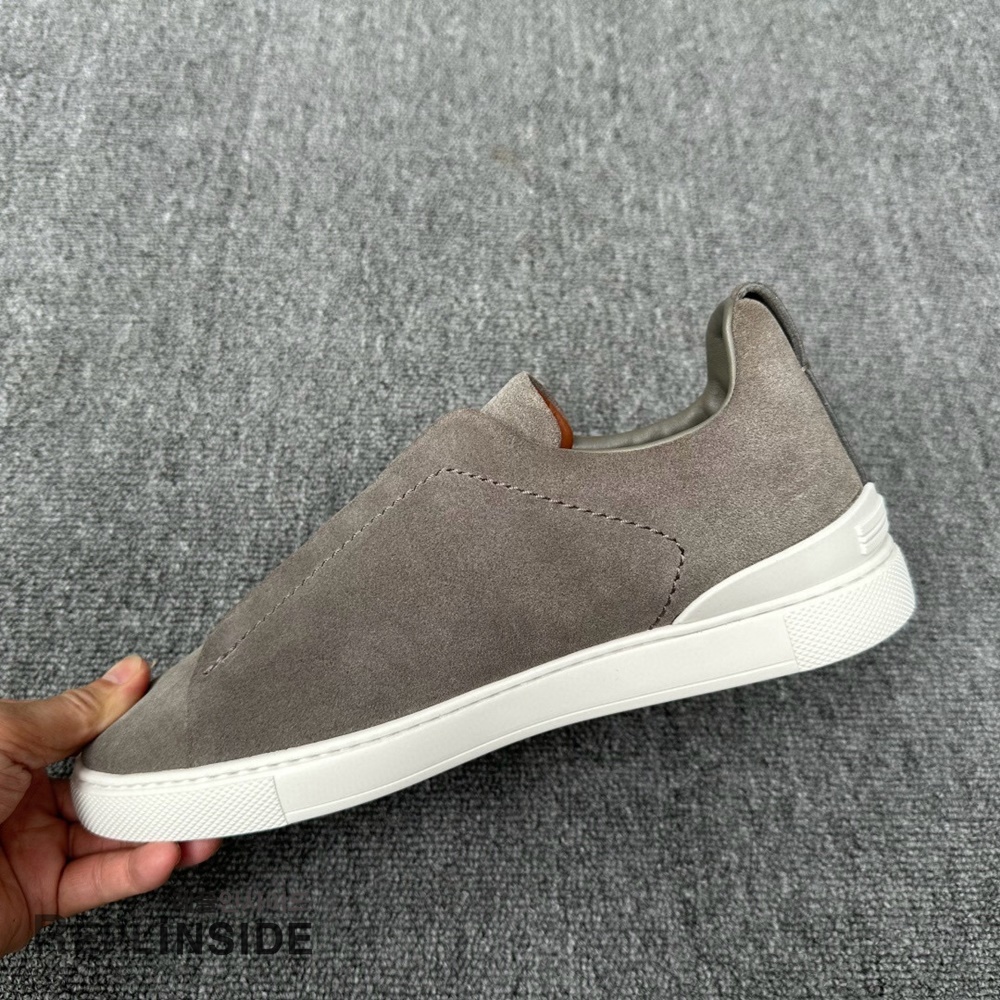 레플리카 명품 [ZEGNA] 제냐 트리플 스티치 스니커즈 남성용 - 밑창 실사