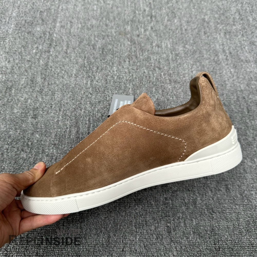 레플리카 명품 [ZEGNA] 제냐 트리플 스티치 스니커즈 남성용 - 밑창 실사