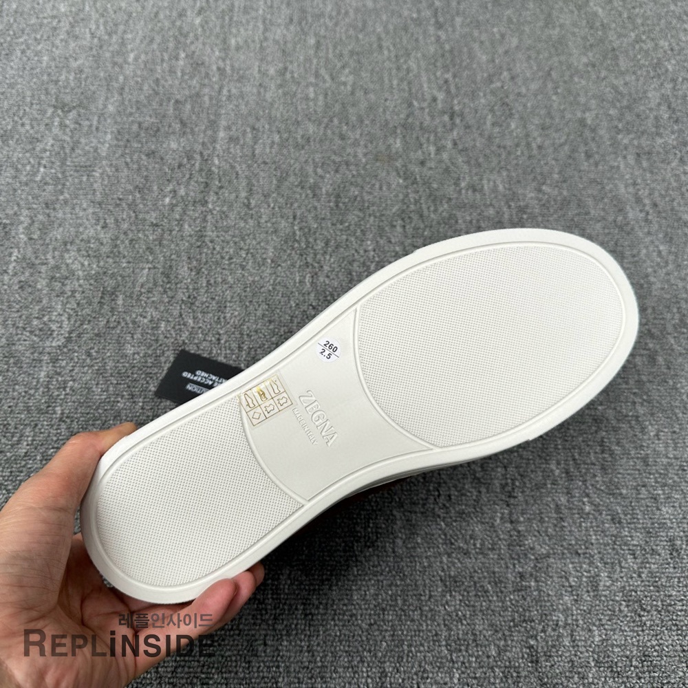 레플리카 명품 [ZEGNA] 제냐 트리플 스티치 스니커즈 남성용 - 택 실사