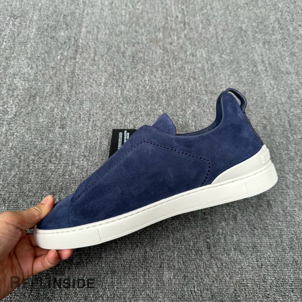 레플리카 명품 [ZEGNA] 제냐 트리플 스티치 스니커즈 남성용 - 밑창 실사