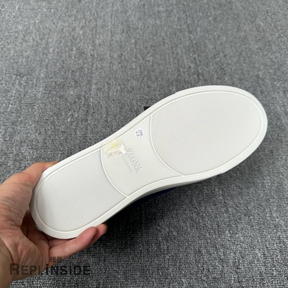 레플리카 명품 [ZEGNA] 제냐 트리플 스티치 스니커즈 남성용 - 택 실사
