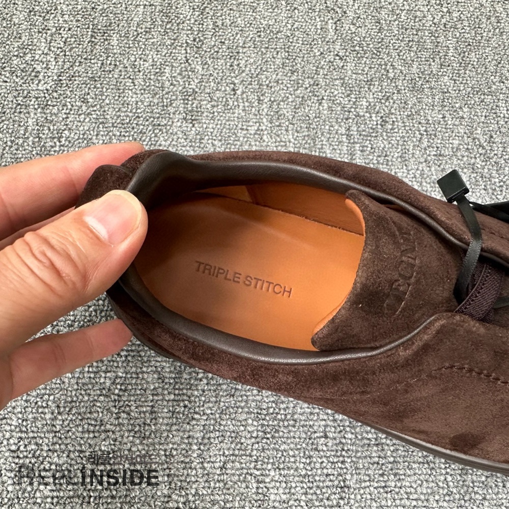 레플리카 명품 [ZEGNA] 제냐 트리플 스티치 스니커즈 남성용 - 인솔 실사