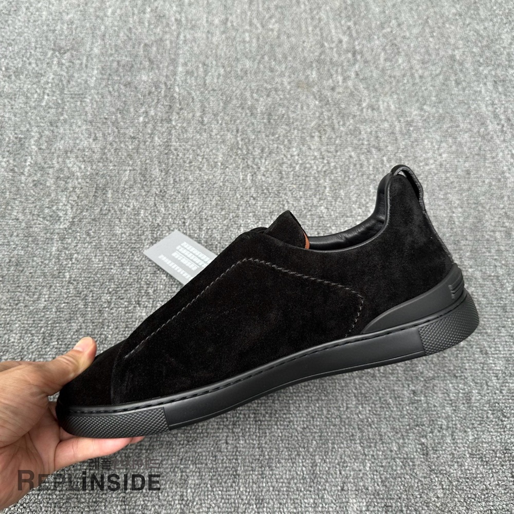 레플리카 명품 [ZEGNA] 제냐 트리플 스티치 스니커즈 남성용 - 밑창 실사