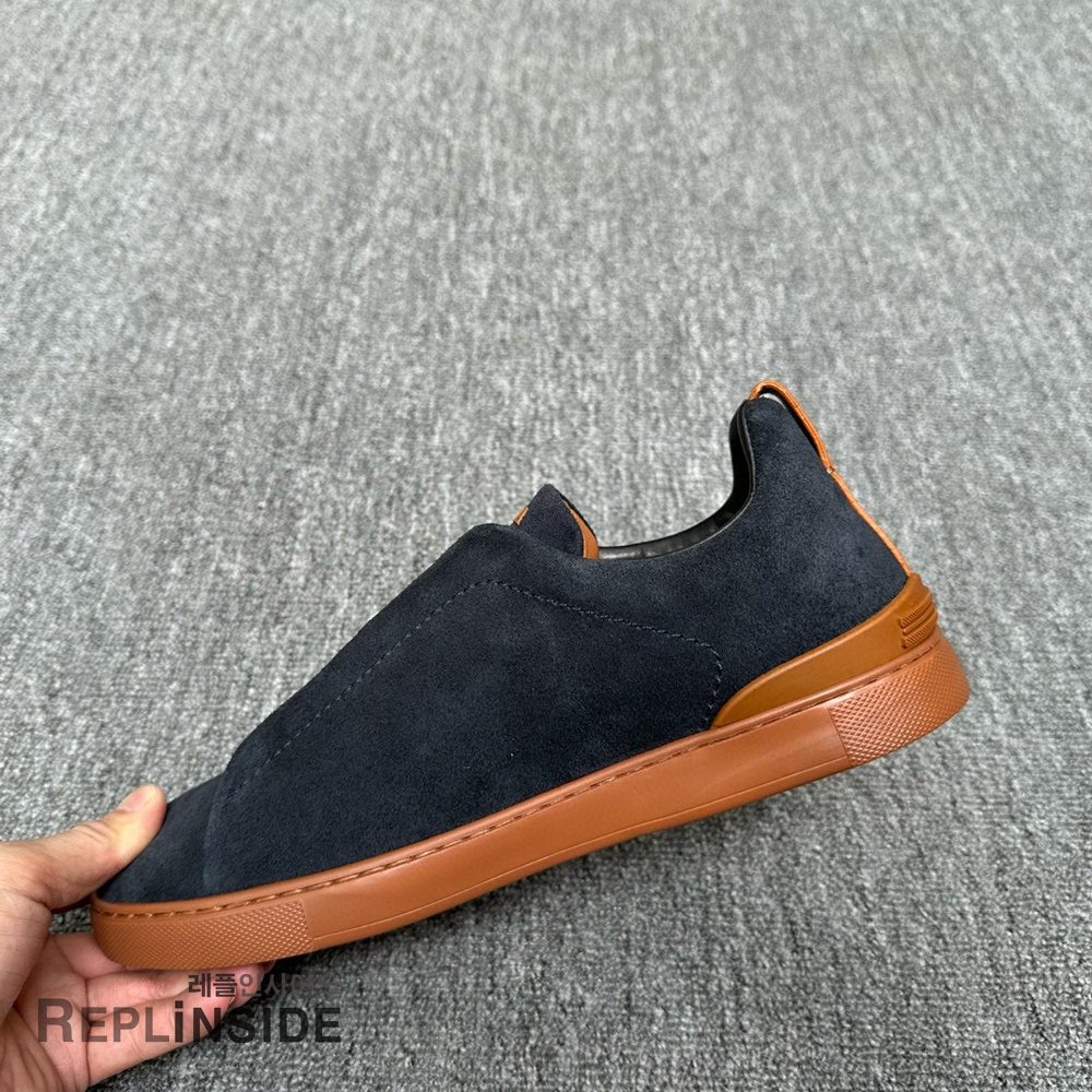 레플리카 명품 [ZEGNA] 제냐 트리플 스티치 스니커즈 남성용 - 박스 실사